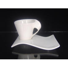 Porcelain Irregular Shaped Coffee Cup